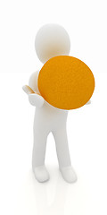 Image showing 3d man with orange