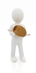 Image showing 3d man with coconut 