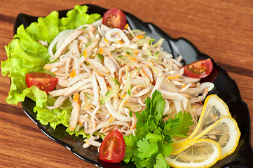 Image showing Salad with calamary