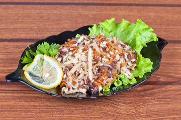 Image showing Fresh funchozy salad
