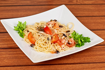 Image showing Pasta with vegetable