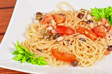 Image showing Pasta with vegetable