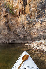 Image showing canoe on a Colorado lake