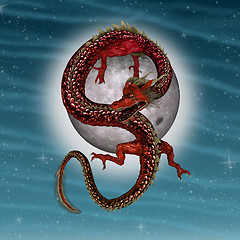 Image showing Eastern Red Dragon