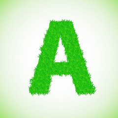 Image showing grass letter