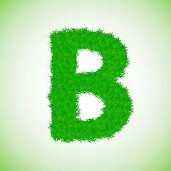 Image showing grass letter