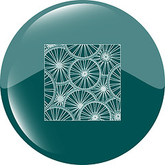 Image showing icon web set with bike (bicycle) wheels