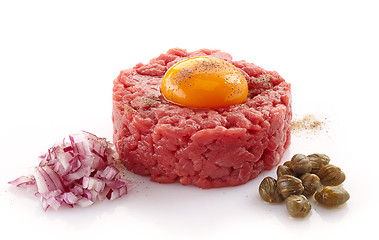 Image showing fresh beef tartare