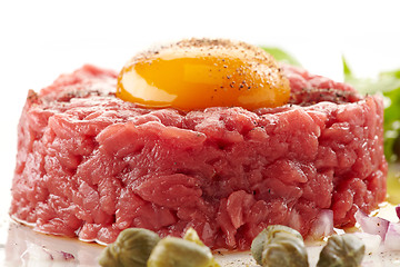 Image showing fresh beef tartare