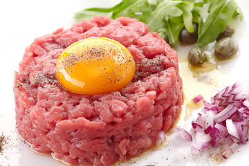 Image showing fresh beef tartare