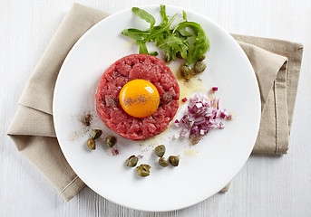 Image showing fresh beef tartare