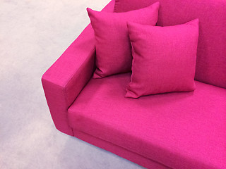 Image showing Modern pink sofa