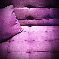 Image showing Purple sofa under the light