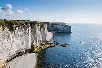 Image showing Alabaster coast Normandy