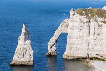 Image showing Alabaster coast Normandy