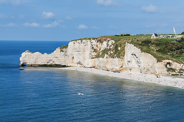 Image showing Alabaster coast Normandy