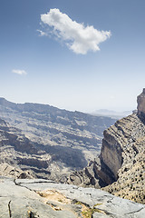 Image showing Canyon Jebel Shams