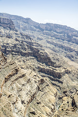 Image showing Canyon Jebel Shams