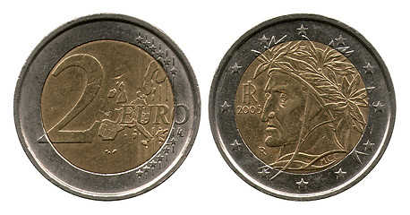 Image showing two euro, United Europe, Italy, 2005