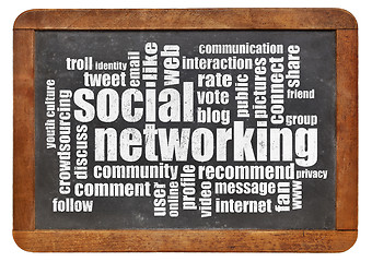 Image showing social networking word cloud