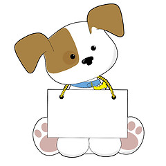 Image showing Cute Puppy Sign