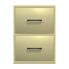 Image showing Filing Cabinet on White