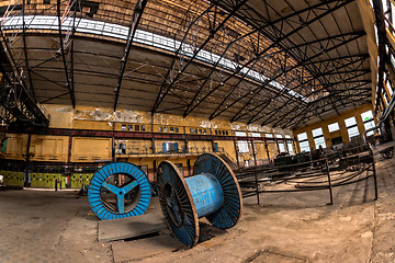 Image showing Electricity distribution hall in metal industry