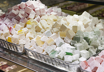 Image showing Turkish delight in a shop