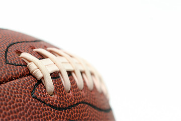 Image showing american football macro over white