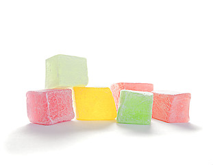 Image showing Turkish delight isolated