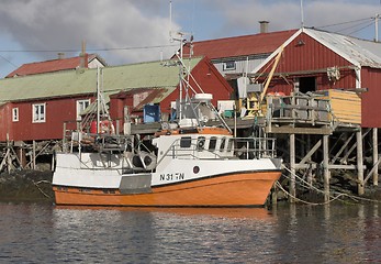 Image showing Norwegian fishing boat.
