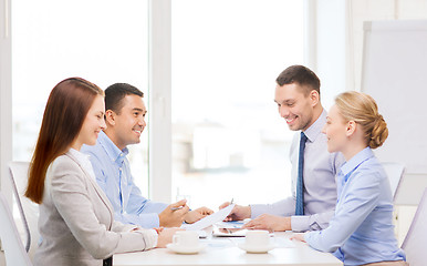 Image showing business team having meeting in office