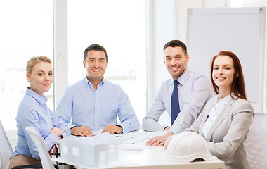 Image showing happy team of architects and designers in office