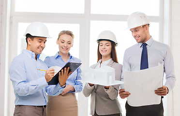 Image showing happy business team in office