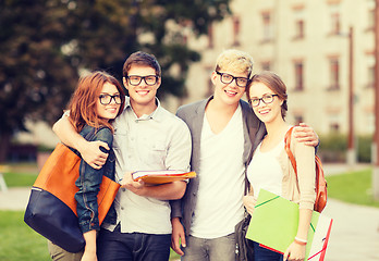 Image showing group of students or teenagers hanging out