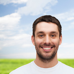 Image showing portrait of smiling young handsome man