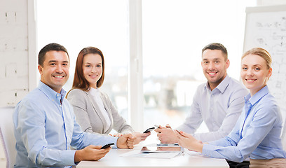 Image showing business team having meeting in office