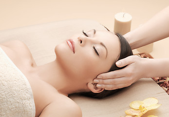 Image showing asian woman in spa