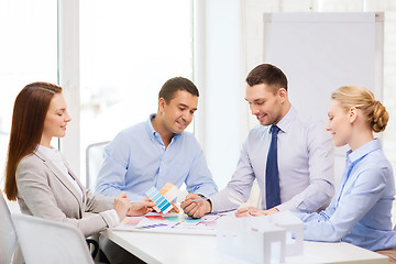 Image showing happy team of architects and designers in office