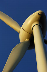 Image showing wind turbine closeup