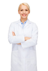 Image showing smiling female doctor