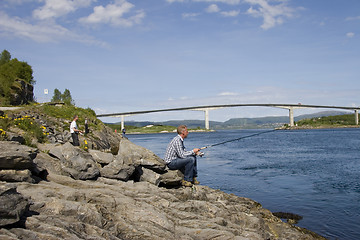 Image showing Fishing in Saltstraumen