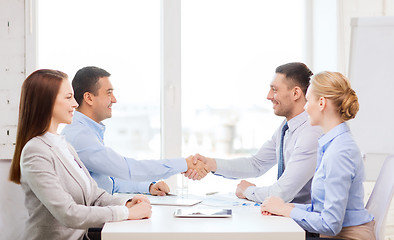 Image showing business team having meeting in office