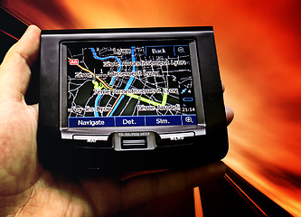 Image showing gps in a man hand