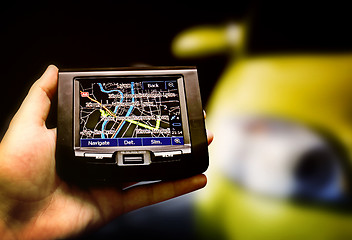 Image showing Gps in a man hand.