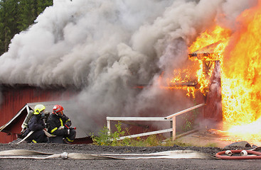 Image showing Fire out of control