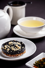 Image showing Tea and cake 