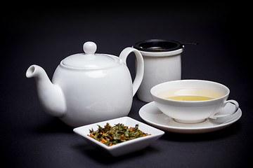 Image showing Tea with roasted rice 