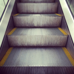 Image showing Escalator going up