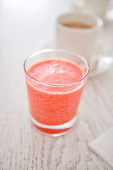 Image showing Strawberry smoothie